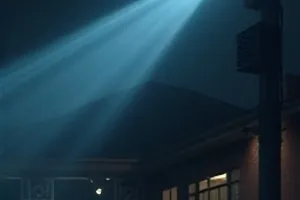 山村屋顶上摊开泛黄信纸的剧情片画面